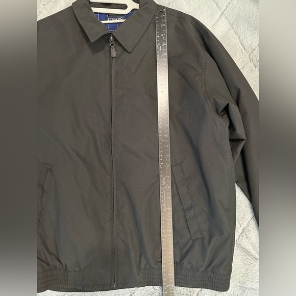 Chaps Polo Ralph Lauren Medium Men’s Harrington Navy Blue Light bomber jacket - Picture 3 of 9